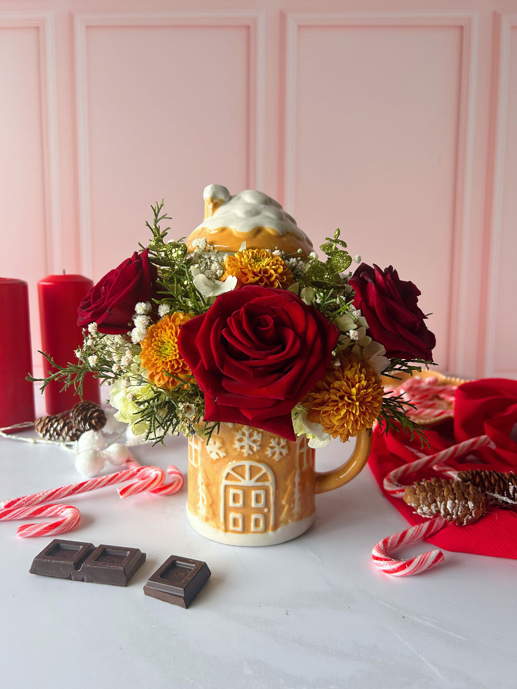 Casita de Jengibre Floral