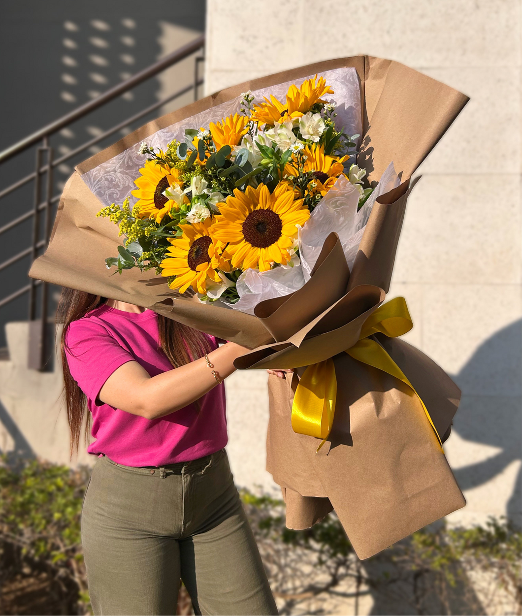 Ramo Impactante de Girasoles