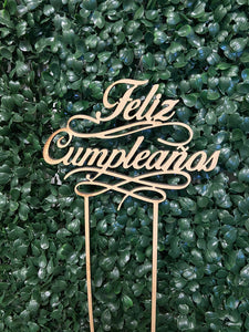 Detalle de Madera "Feliz Cumpleaños"