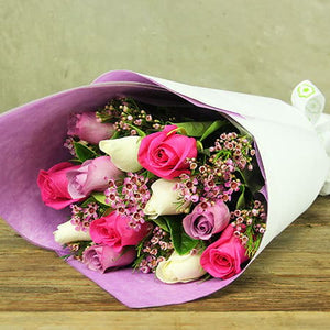 Ramo de Rosas en Tonos Pastel